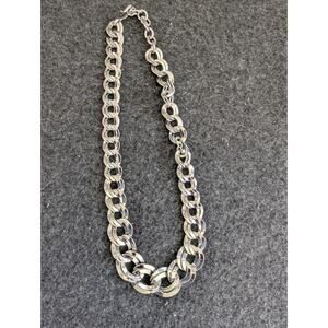 Chunky cable link costume chain necklace Silver Color,18 Inches